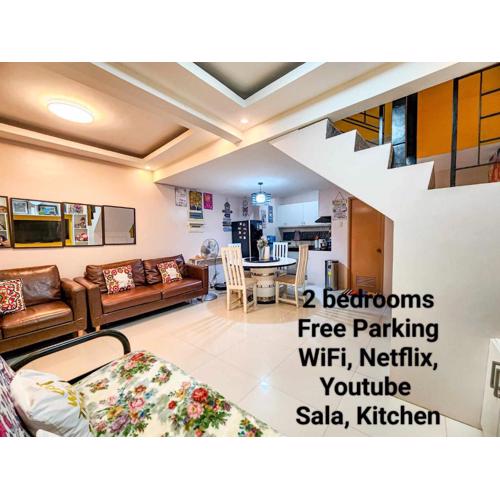 Calm House near Enchanted Kingdom Sta Rosa with Free Parking, Wifi, Netflix