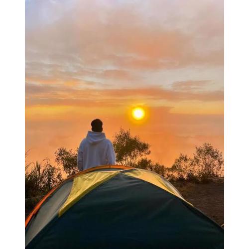 Camping di gunung batur, dan sarapan