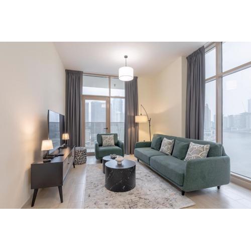 Canal View, Partial Burj Khalifa View, Brand New