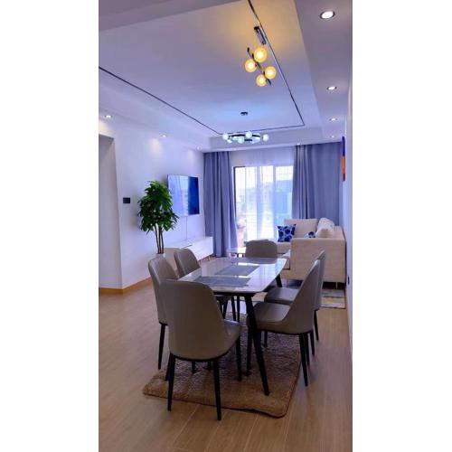 celestial three bedroom apartment with swimming pool fully equipped gym ample parking space children playing ground and a relaxing well manicured garden area for relaxing