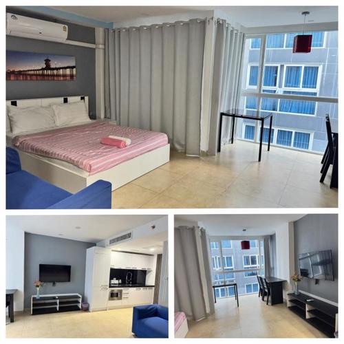 芭提雅中心地带 Centara Avenue 一房公寓6楼紧邻海滩, 酒吧街, 购物中心