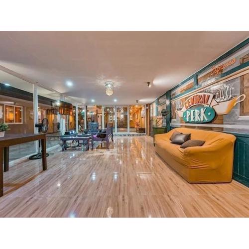 Central Perk inspired pool villa