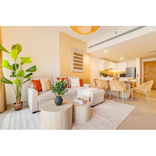 Charming Apartment - Brand New - 5 min to ADGM, Cleveland, Galleria - 3 min walk to the Beach - Heart of Al Reem - 2BDR - 6 pax