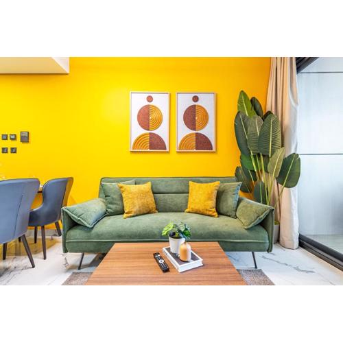 Chic 1BR - Big Balcony - Near ADGM - Cleveland - Galleria