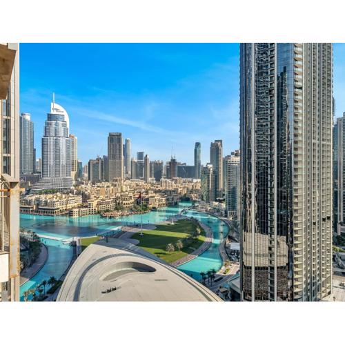 Chic 1BR Fountain-view Flat Downtown Burj Khalifa