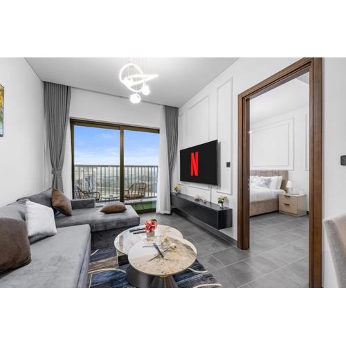 Chic Urban Escape Sobha Crest 1BR with Private Balcony