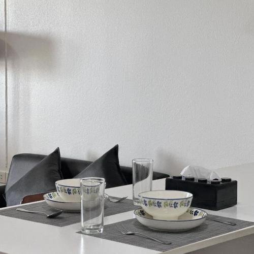 City view on hight floor