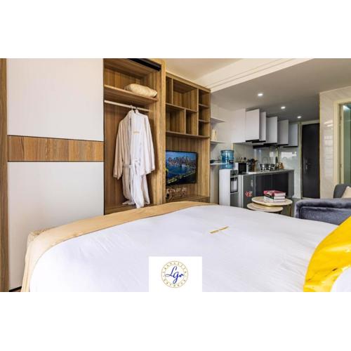 classy studio apartment in kilimani with fully equipped gym and balcony which breathtaking city views