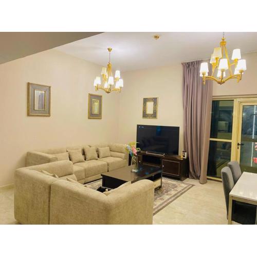 Comfortable 2-BR apt in JVC, Dubai with Balcony