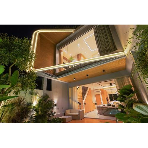 Contemporary 2BR Luxury Villa with Rooftop View and Pool