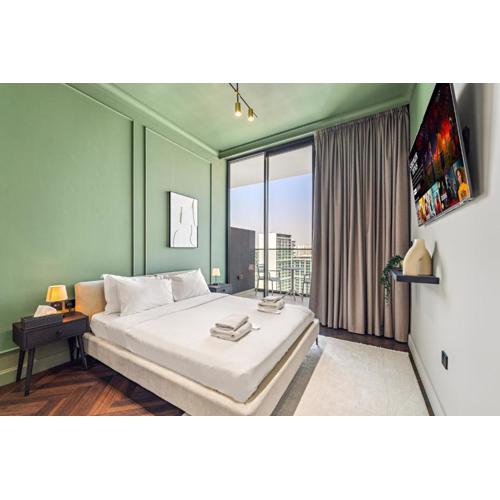 Cozy 1BR Apartment in JVC with Balcony, Pool & Gym