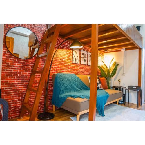 Cozy Loftbed Netflx Wi-Fi Ligao Natl Rd with Parking Rm 304 2F