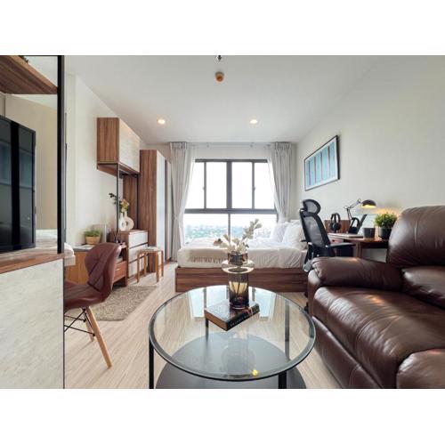 Cozy Park-view 1BR - Ultra Fast Wifi - BTS Bangna