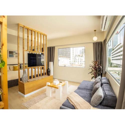 Cozy studio room for 3 guests at Center-Silom - 5B