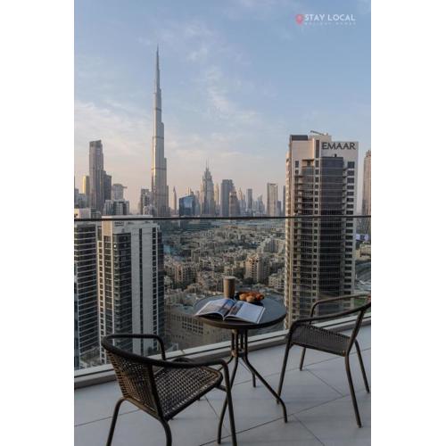 Downtown Dreams I Cozy 2BR Getaway I Iconic Full Burj Khalifa Views I Near Dubai Mall