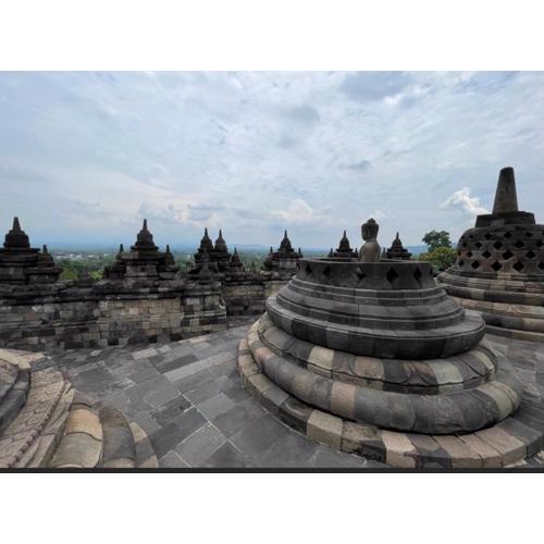 Driver tour Borobudur, Rice Terace & hiden scared waterfall