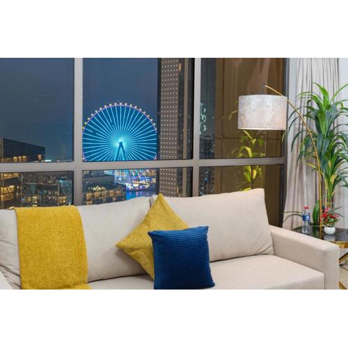 Dubai Eye & Sea View 2BR Marina & Beach Walk