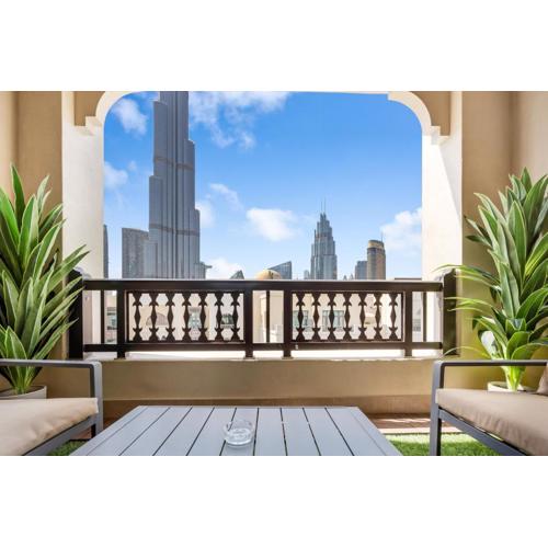 Durrani Homes - Luxe Living at Souk Al Bahar with Burj Khalifa and partial Fountain view