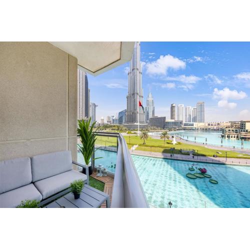 Durrani Homes - The Luxe 3br with Burj Khalifa and Fountain View - third room without partition
