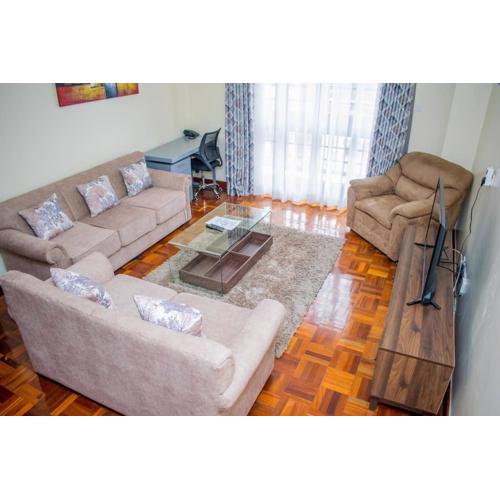 Elegant 1BR in Westlands, Workspace, Gym, Parking.