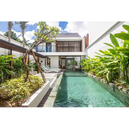 Elegant 3br Escape Canggu Ac 5min Shore