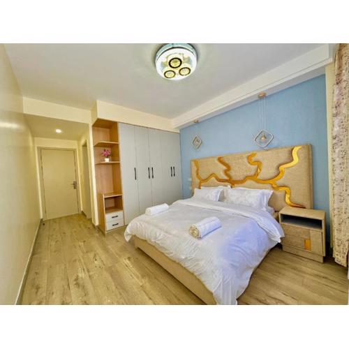 elegant celestial two bedroom apartment with amazing breathtaking city views heated swimming pool fully equipped gym ample parking space and children playing ground