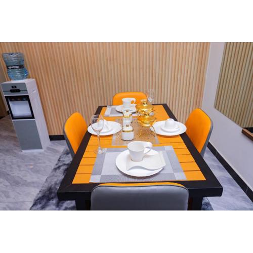 elegant luxurious three bedroom with heated swimming pool well equipped gym ample parking space and children playing ground and a relaxing rooftop with and amazing scenic city views