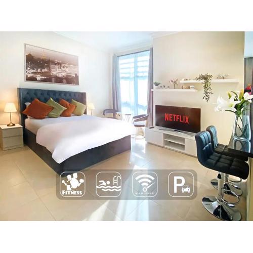 Elegant Studio in Marina near Beach and Metro Z1113