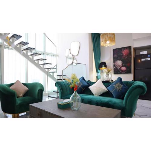 Emerald Oasis 2BR Duplex - Near Masdar Park & City Centre Mall