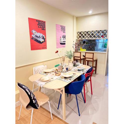Entire House 6 people 3Beds 2Baths near BTS Asoke Terminal21
