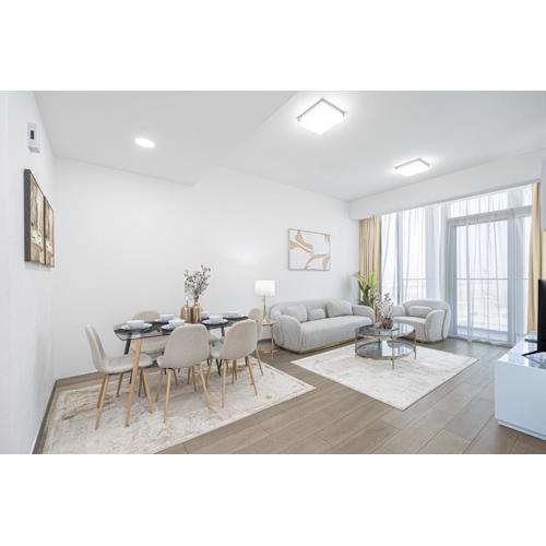 Escape24 Modern Apartment Bloom Tower Jumeirah Village Circle JVC Dubai