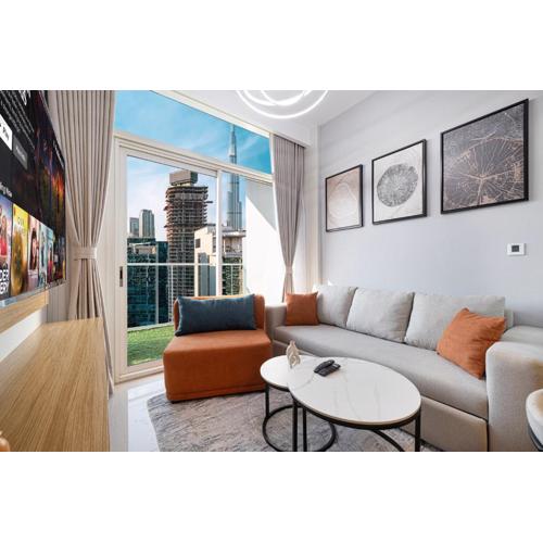 Exclusive 1-Bedroom Apartment with Breathtaking Burj Khalifa Views in the Heart of Dubai