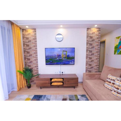 executive living apartment with two bedroom, fully equipped gym heated swimming pool private parking space ,child play area and amazing scenic views