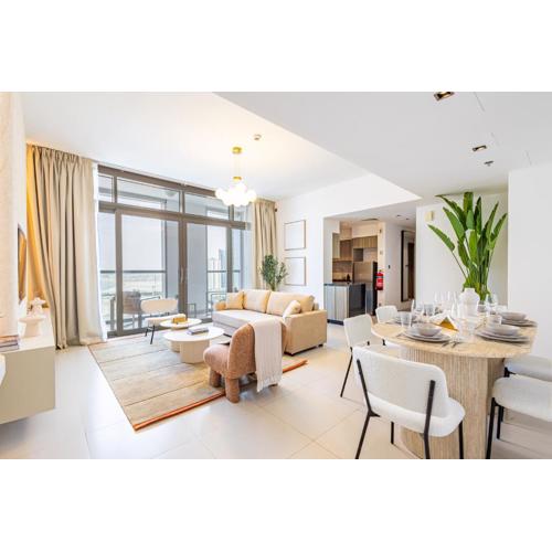 Family Heaven - 3 min walk to Reem Central Park and Beach - Designers Choice - 10 people - New Building - High Floor - Big Balcony - Reem Island