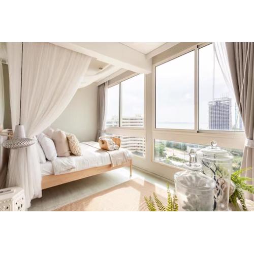 Family Sea view 2Bedroom พร้อมครัว ติดทะเล at Veranda Pattaya
