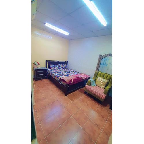 Furnished Bedroom with beside or out side bathroom