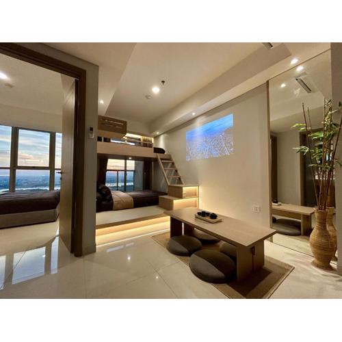 Gold Coast PIK Japandi Sunset Modern Living by stay with E