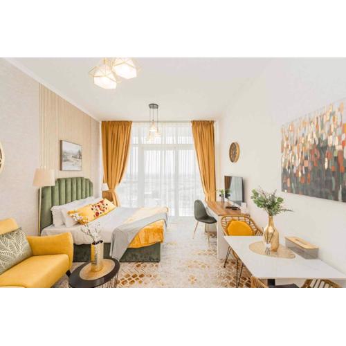 Golf View Studio in Damac Hills - Luxury Living, Exclusive Amenities, by Think Realty