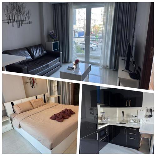 芭堤雅市中心 Grand Avenue 一卧室城景 酒吧街 高速互联网智能电视