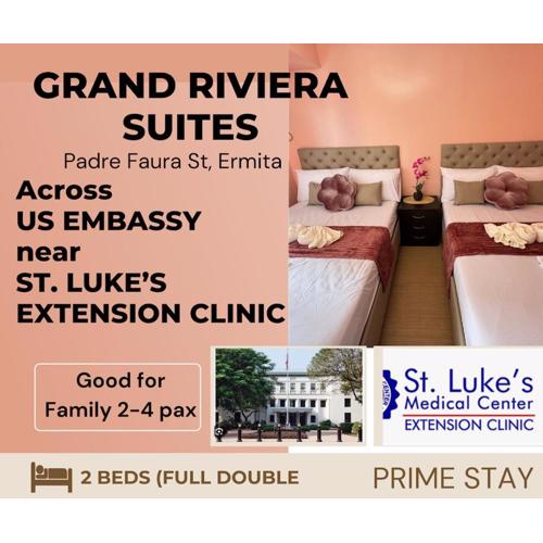 Grand Riviera Suites 1201 Near US Embassy and St Luke's Medical Center Extension Clinic SLEC by Prime Stay