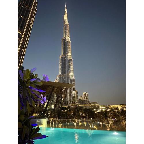 GRANDE High Floor 1BHK 4 Min Walk Burj Kha Dubai Mall Infinity Pool with Fountain view Free Parking By THE MERIDIAN LUXE