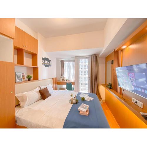 Great Deal and Comfy Studio Tokyo Riverside PIK 2 Apartment By Travelio