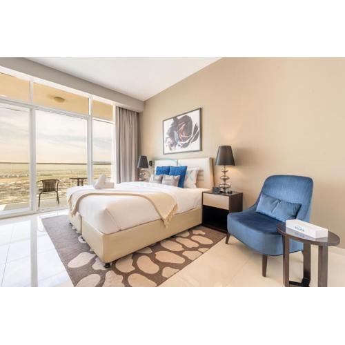 High-Rise Studio Near the Golf Club and Mall with a Community View,Damac Hills Artesia Tower D, Dubailand by Deluxe Holiday Homes