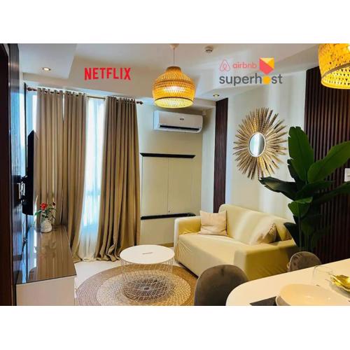 HIGHLY RECOMMENDED La Nooq MNL - Cozy 1BR Skyline view in Mandaluyong