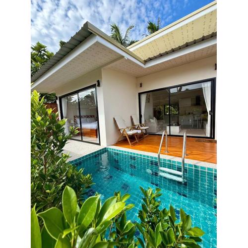 House with pool Srithanu Beach 2
