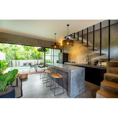 Industrial-tropical Canggu private townhouse