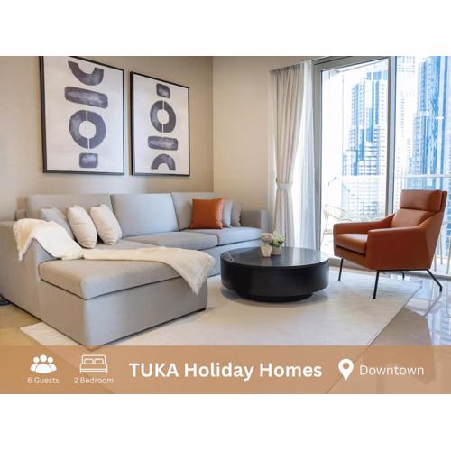 Infinity Pool - Luxury 2-BHK - Dubai Fountain View