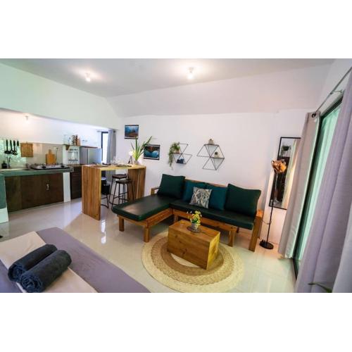 Jungle view studio with terrace