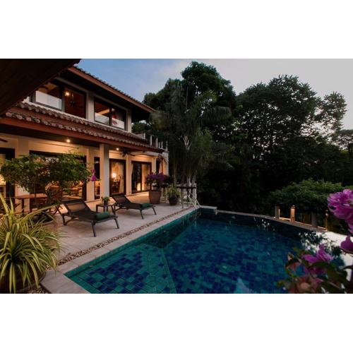 Katamanda Villa Chanti pool with gardens near Kata beach