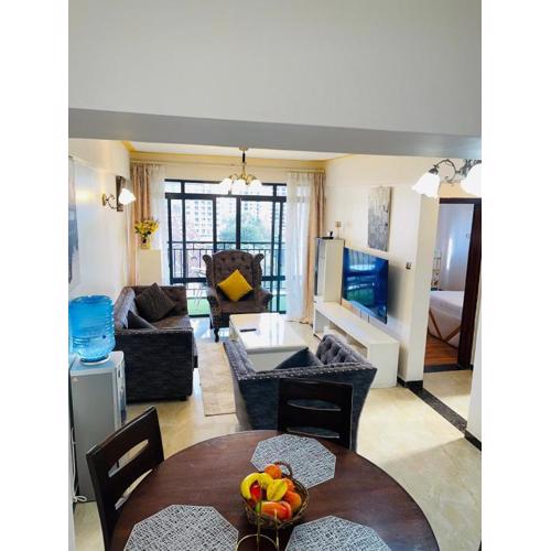 Kilimani homes Paradise 2 bedroom near Yaya Centre NETFLIX and Balcony
